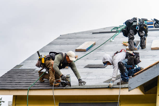 Professional Roofing technician working in Hudson, IL